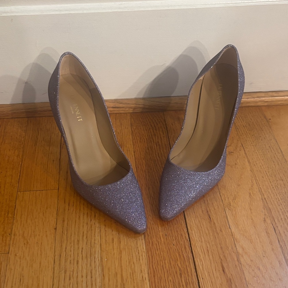 LK Bennett Light Purple Glitter Heels brand new